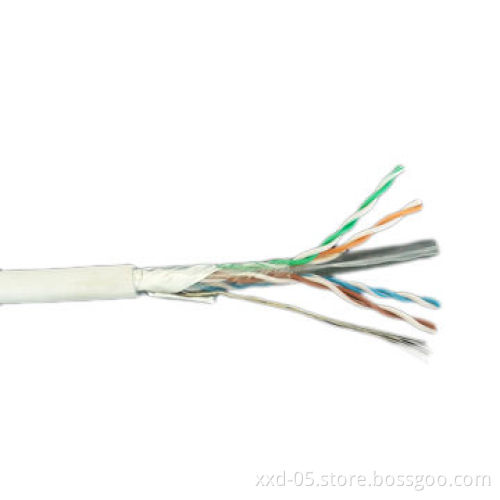 Cat 6 FTP 26AWG Solid CCA LAN Cable for Ethernet 305m with White PVC Jacket